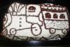 Tort "Locomotiva cu capsunele"pentru Ela si Cristi